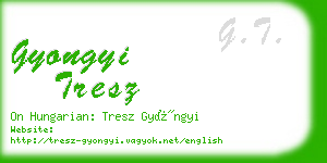 gyongyi tresz business card